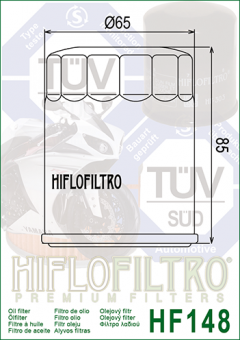 Масляный фильтр hiflo filtro HF148