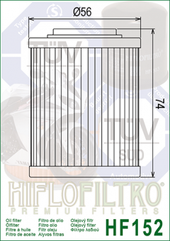 Масляный фильтр hiflo filtro HF152