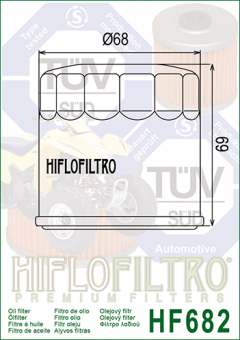 Масляный фильтр hiflo filtro HF682